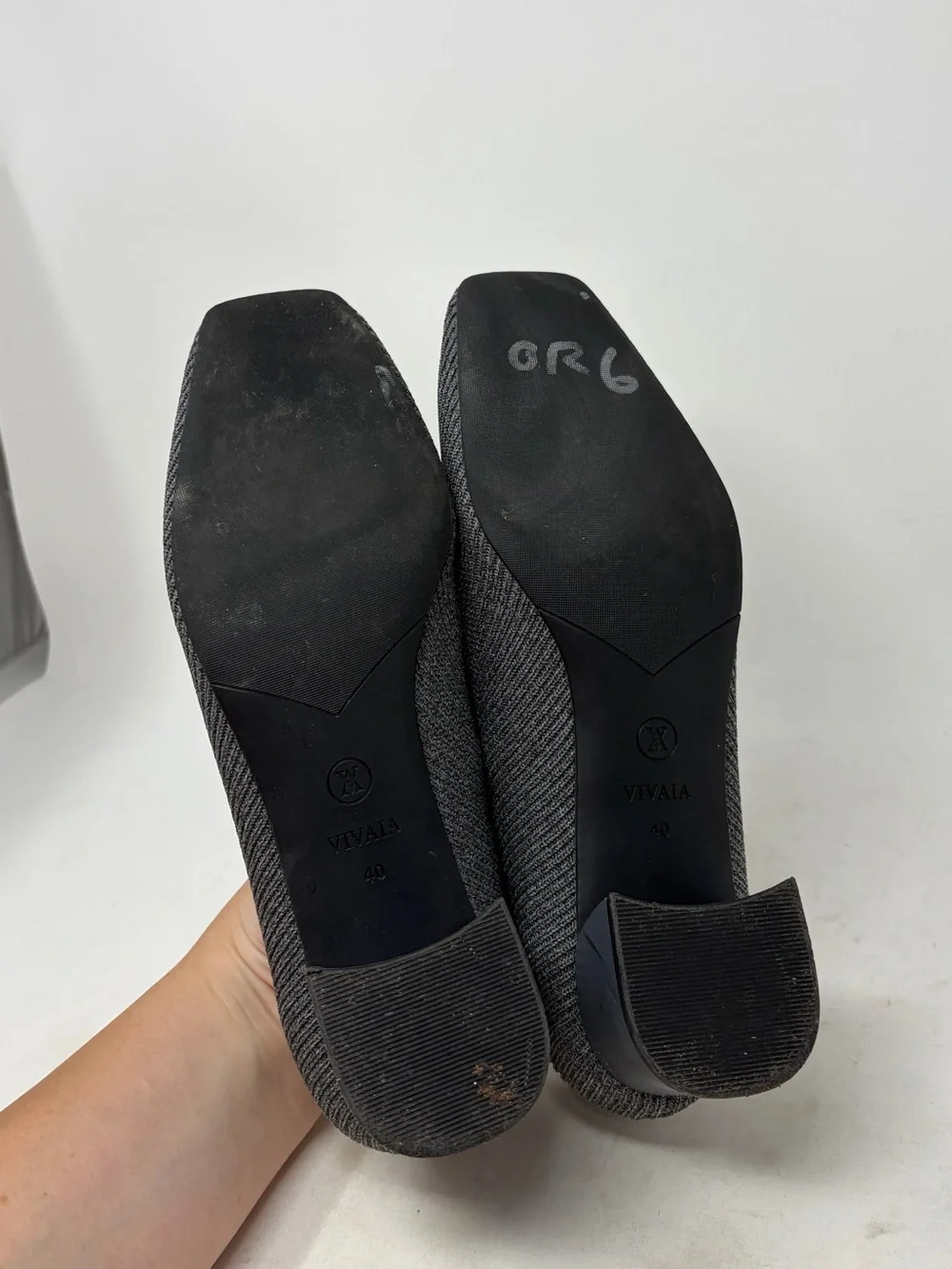 Vivaia Melody Square Toe Block Heel Pumps Size 40 or US 9